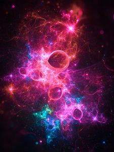 Preview wallpaper nebula, glare, colorful, bright, abstraction