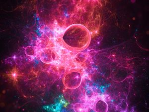 Preview wallpaper nebula, glare, colorful, bright, abstraction