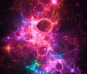 Preview wallpaper nebula, glare, colorful, bright, abstraction