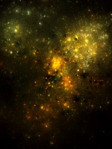Preview wallpaper nebula, glare, light, cloud, abstraction