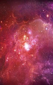 Preview wallpaper nebula, glare, light, bright, cloud, abstraction