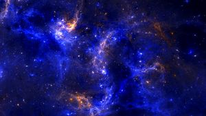 Preview wallpaper nebula, glare, light, fractal, abstraction