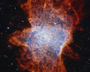 Preview wallpaper nebula, glitter, stars, space, universe, dark