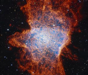 Preview wallpaper nebula, glitter, stars, space, universe, dark