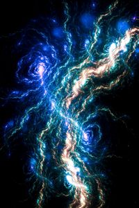 Preview wallpaper nebula, glow, colorful, dark, abstraction