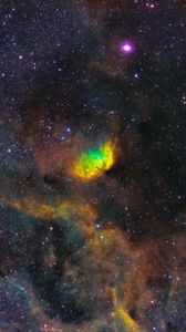 Preview wallpaper nebula, glow, galaxy, stars, glare, space
