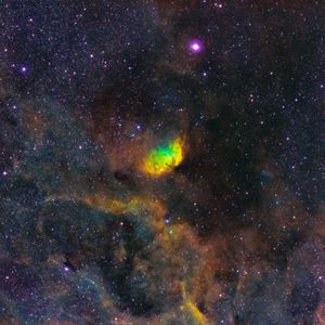Preview wallpaper nebula, glow, galaxy, stars, glare, space