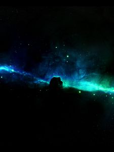Preview wallpaper nebula, glow, radiance, dark, abstraction