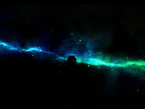 Preview wallpaper nebula, glow, radiance, dark, abstraction
