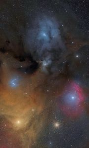 Preview wallpaper nebula, glow, stars, lights, space
