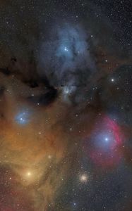 Preview wallpaper nebula, glow, stars, lights, space