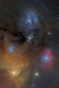 Preview wallpaper nebula, glow, stars, lights, space