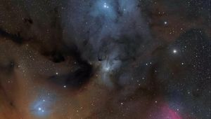 Preview wallpaper nebula, glow, stars, lights, space