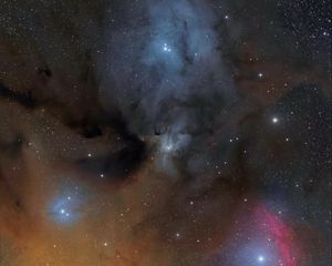 Preview wallpaper nebula, glow, stars, lights, space