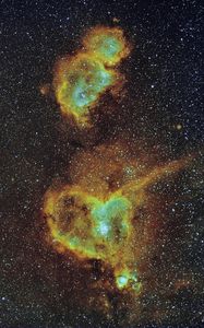 Preview wallpaper nebula, glow, stars, space