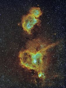 Preview wallpaper nebula, glow, stars, space