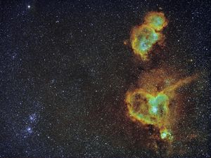 Preview wallpaper nebula, glow, stars, space