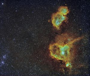 Preview wallpaper nebula, glow, stars, space
