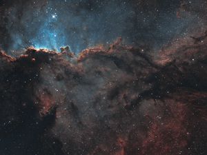 Preview wallpaper nebula, glow, stars, glare, space