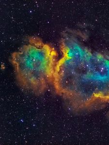 Preview wallpaper nebula, glow, stars, space, colorful