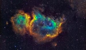 Preview wallpaper nebula, glow, stars, space, colorful