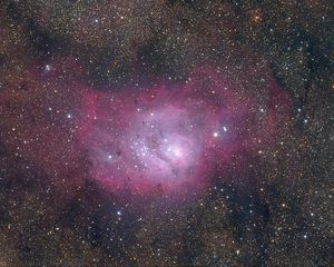 Preview wallpaper nebula, glow, stars, space, purple