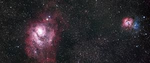 Preview wallpaper nebula, glow, stars, space, glare