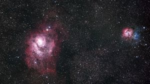 Preview wallpaper nebula, glow, stars, space, glare