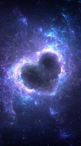 Space Blue Nebula iPhone Wallpaper  iPhone Wallpapers