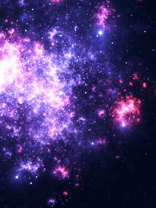 Preview wallpaper nebula, light, bright, cloud, abstraction