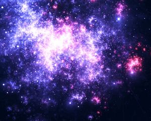 Preview wallpaper nebula, light, bright, cloud, abstraction