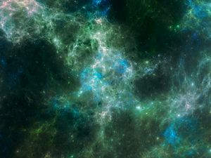 Preview wallpaper nebula, light, clouds, abstraction, fractal