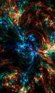 Preview wallpaper nebula, light, glare, colorful, abstraction