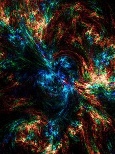 Preview wallpaper nebula, light, glare, colorful, abstraction