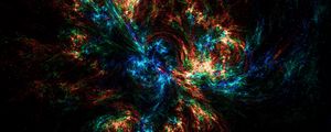 Preview wallpaper nebula, light, glare, colorful, abstraction