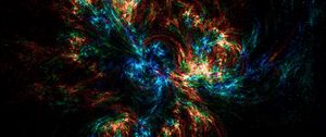 Preview wallpaper nebula, light, glare, colorful, abstraction