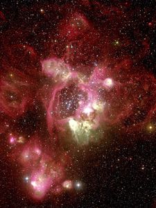 Preview wallpaper nebula, red, hubble, telescope
