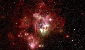 Preview wallpaper nebula, red, hubble, telescope