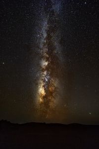 Preview wallpaper nebula, relief, starry sky, space