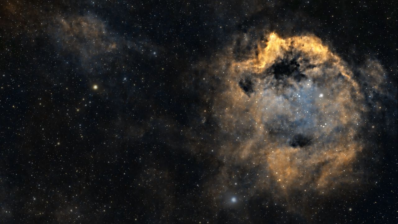 Wallpaper nebula, space, dark, stars