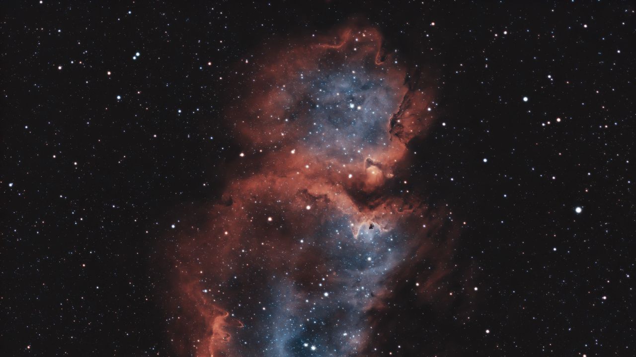 Wallpaper nebula, space, darkness, stars