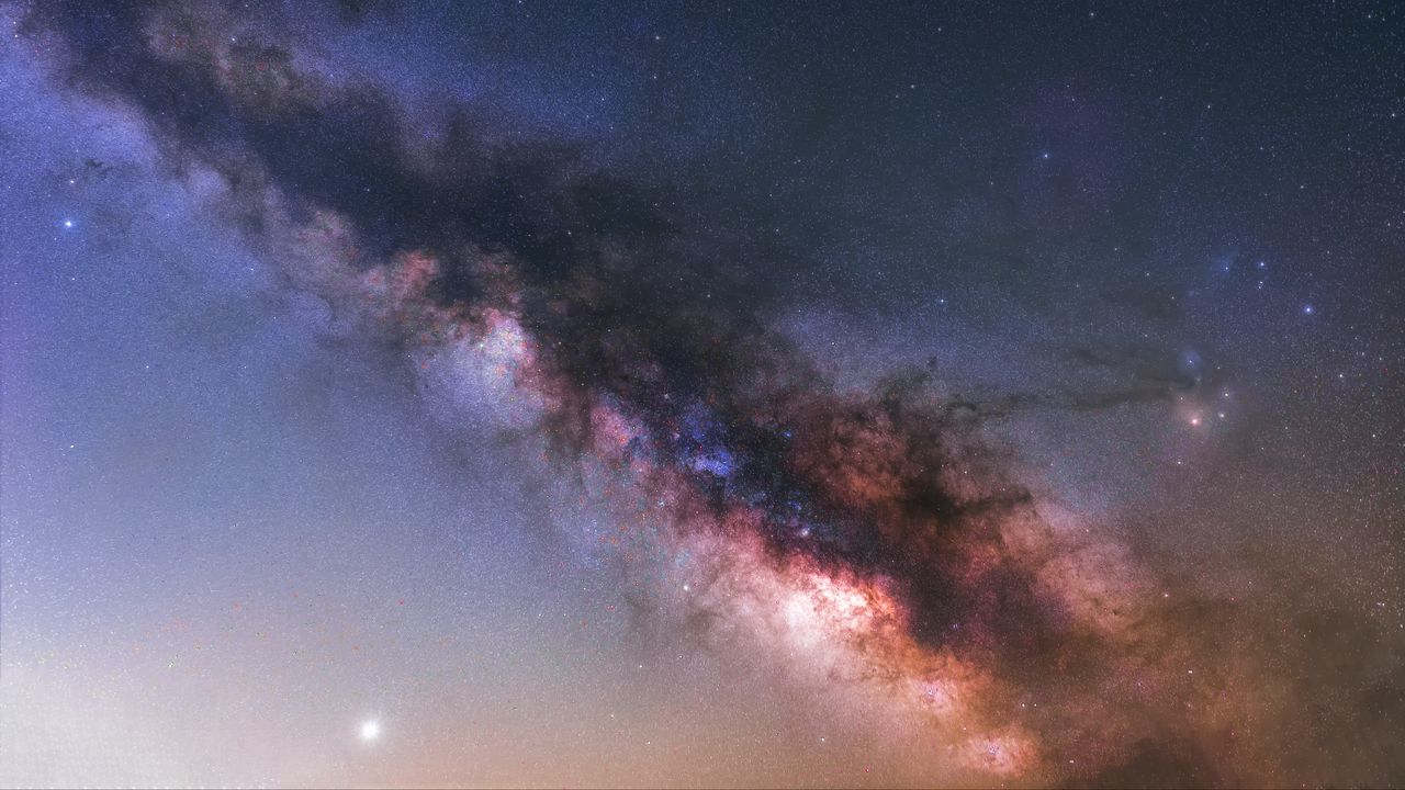 Wallpaper nebula, space, galaxy, stars, colorful