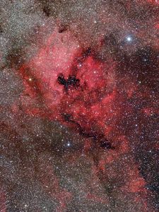 Preview wallpaper nebula, space, red, stars