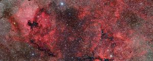 Preview wallpaper nebula, space, red, stars