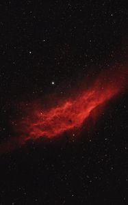 Preview wallpaper nebula, space, red, stars, galaxy