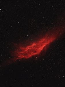 Preview wallpaper nebula, space, red, stars, galaxy