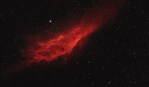 Preview wallpaper nebula, space, red, stars, galaxy