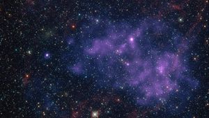 Preview wallpaper nebula, space, stars, glow, universe