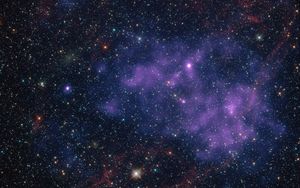 Preview wallpaper nebula, space, stars, glow, universe