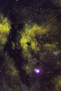 Preview wallpaper nebula, space, stars, green